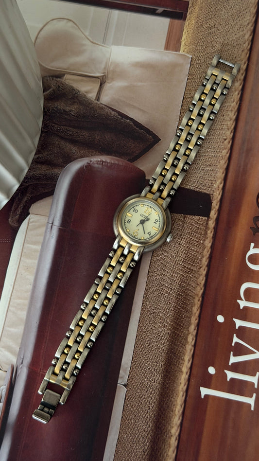Vintage Guess Two-Tone Bracelet Watch