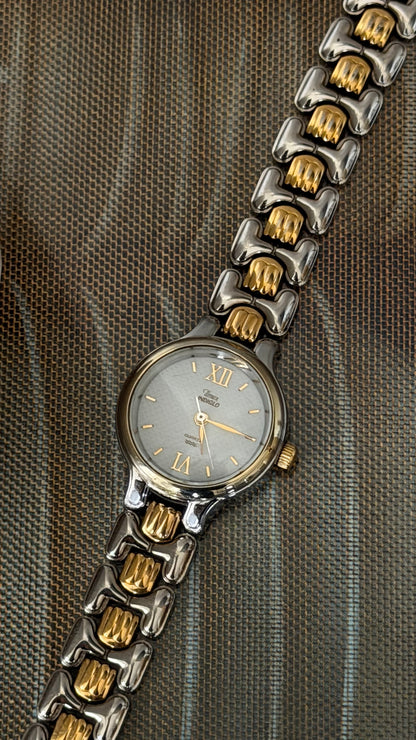 Vintage Timex Indiglo Two-Tone Watch