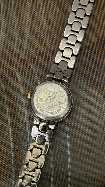 Vintage Timex Indiglo Two-Tone Watch