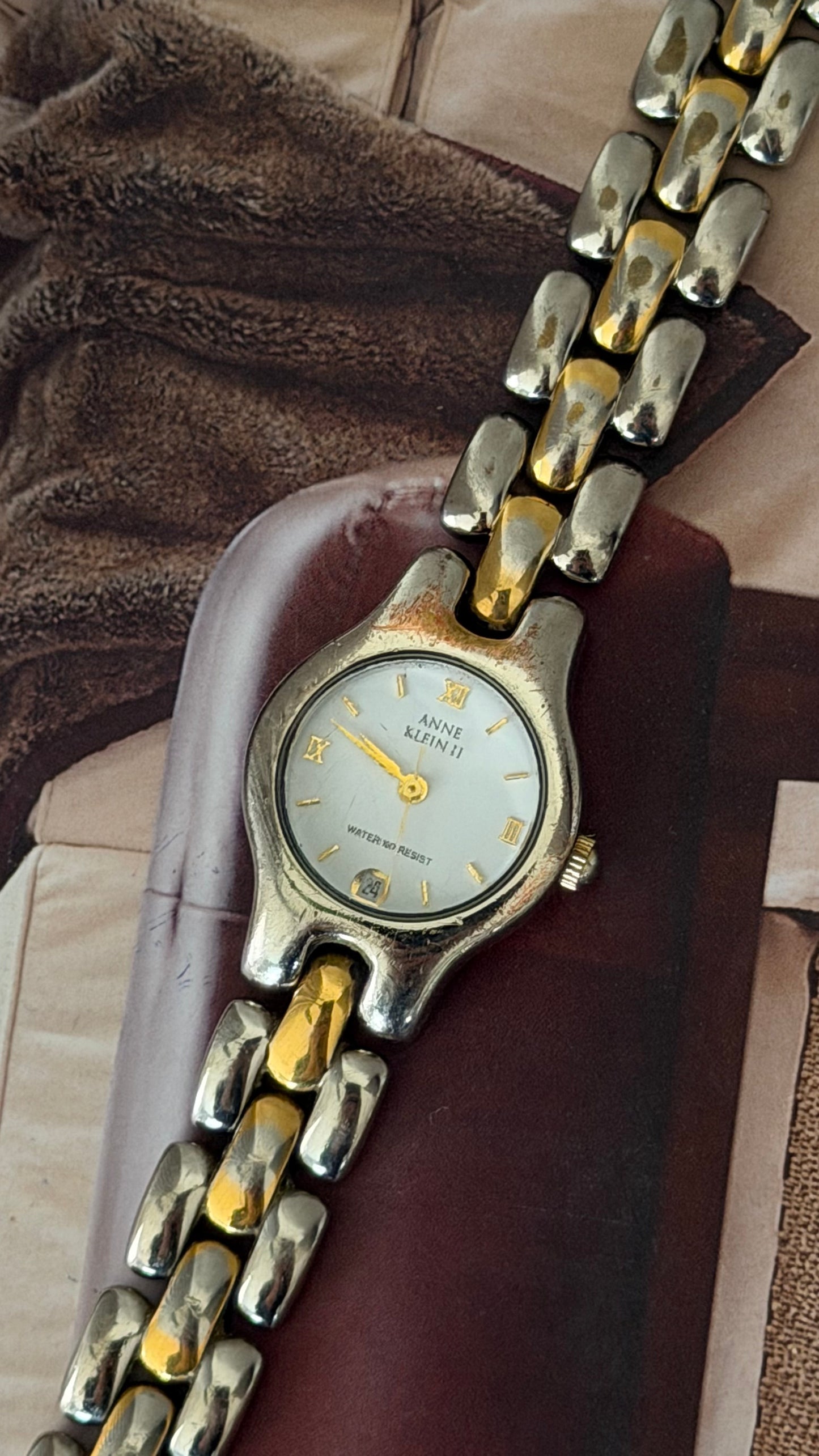 Vintage Anne Klein II Two-Tone Watch