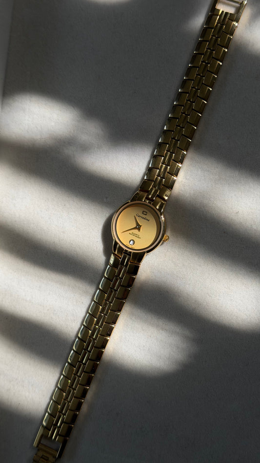 Vintage Garsedina Gold Watch