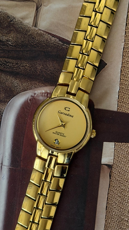 Vintage Garsedina Gold Watch