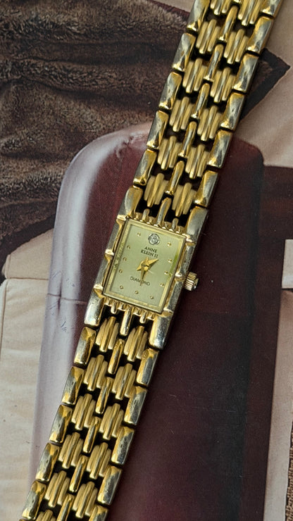 Vintage Anne Klein Gold Bracelet Watch