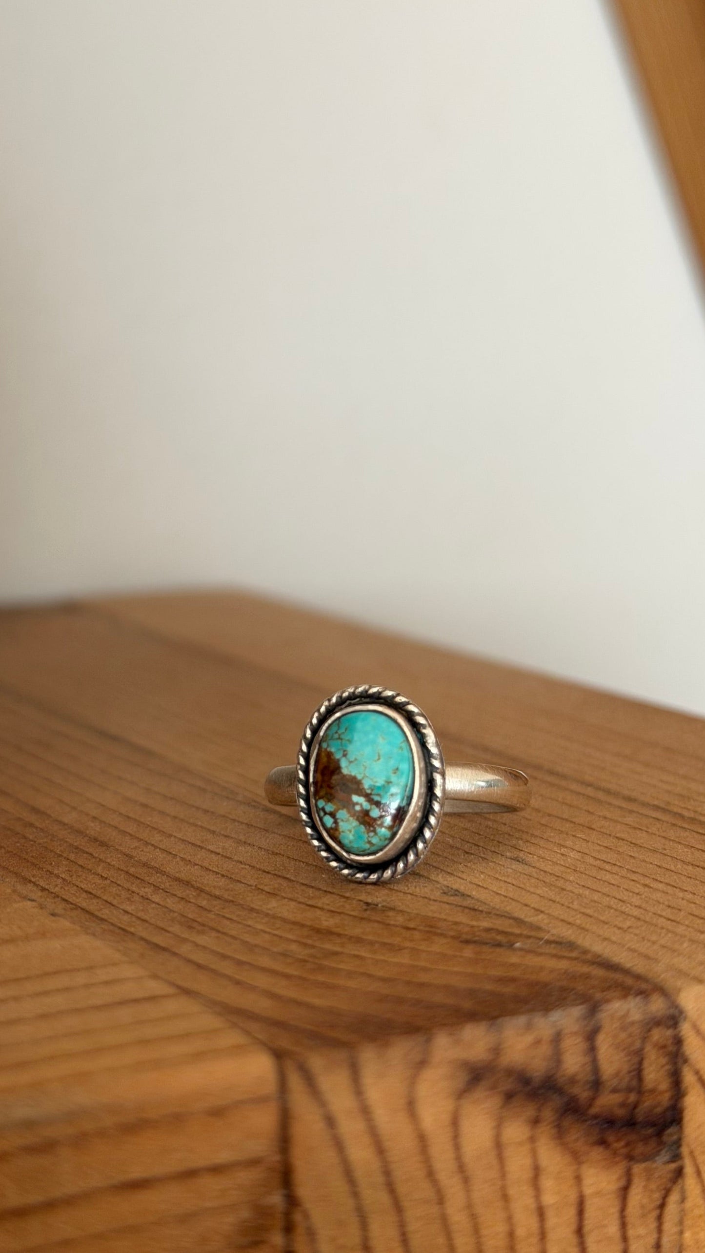 Size 6 Natural Turquoise Ring