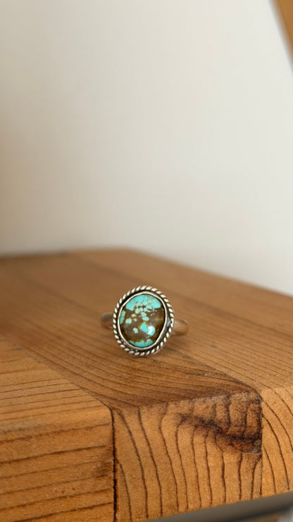 Size 3.5 Natural Turquoise Pinky Ring