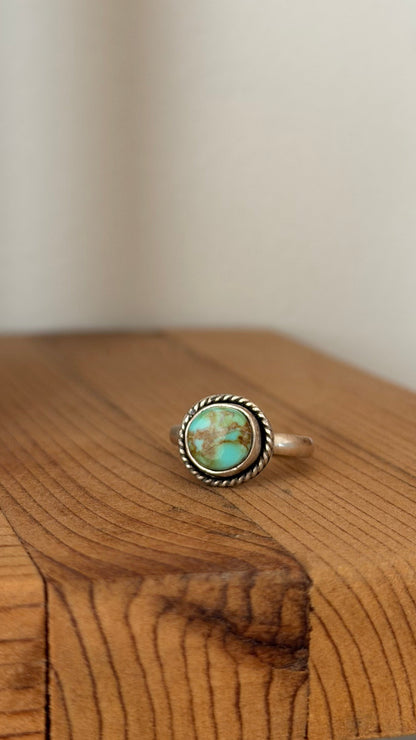 Size 4.5 Natural Turquoise Ring