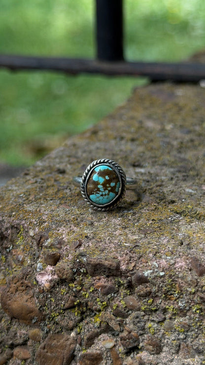 Size 3.5 Natural Turquoise Pinky Ring
