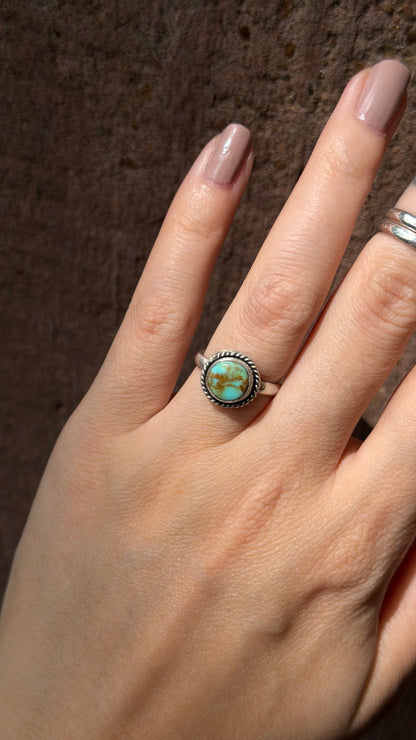 Size 4.5 Natural Turquoise Ring