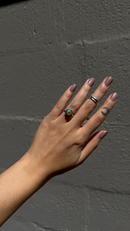 Size 4.5 Natural Turquoise Ring