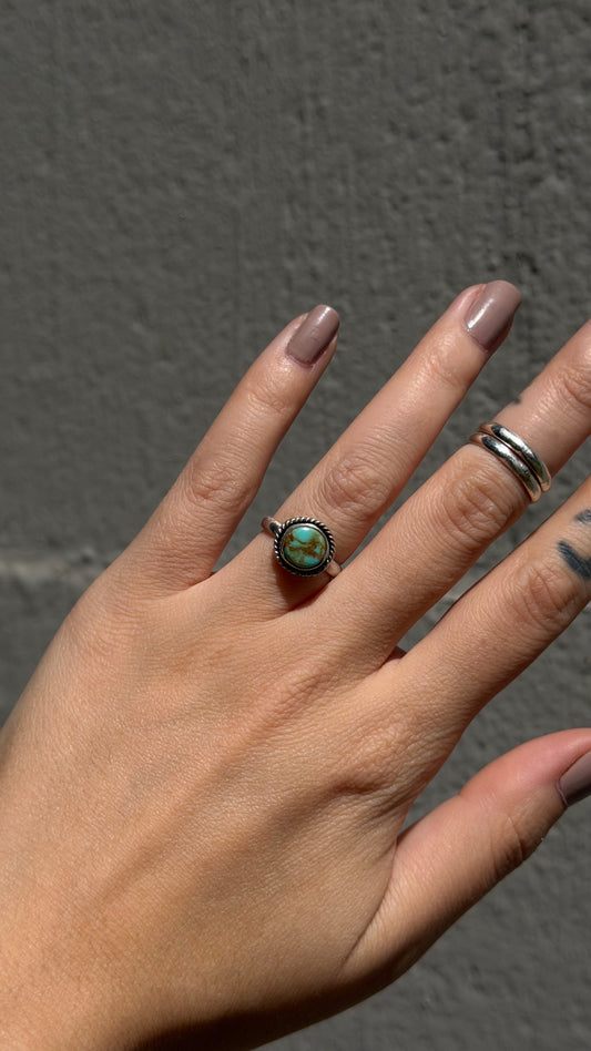 Size 4.5 Natural Turquoise Ring