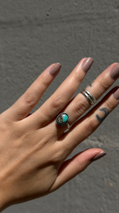Size 6 Natural Turquoise Ring