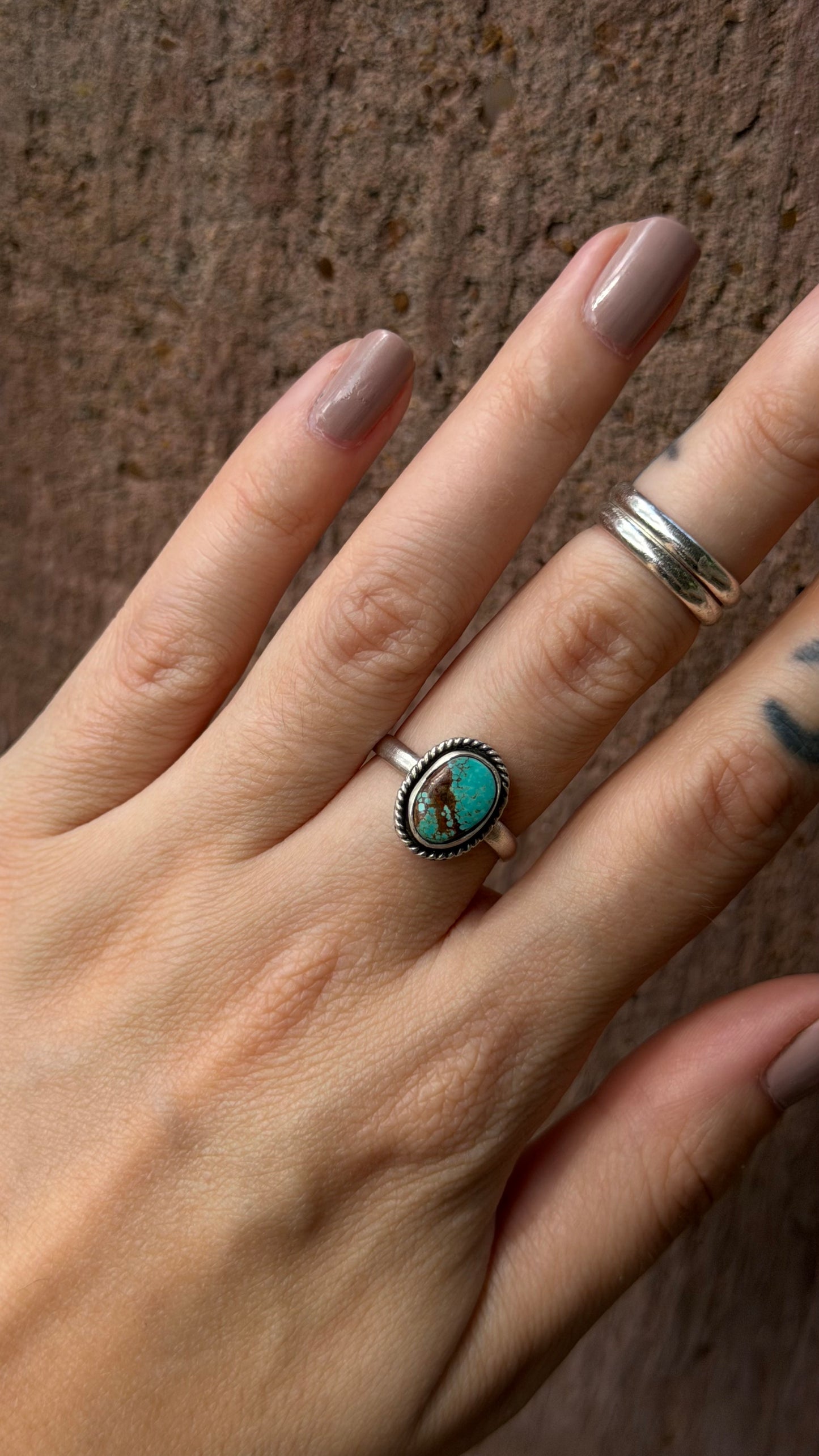 Size 6 Natural Turquoise Ring