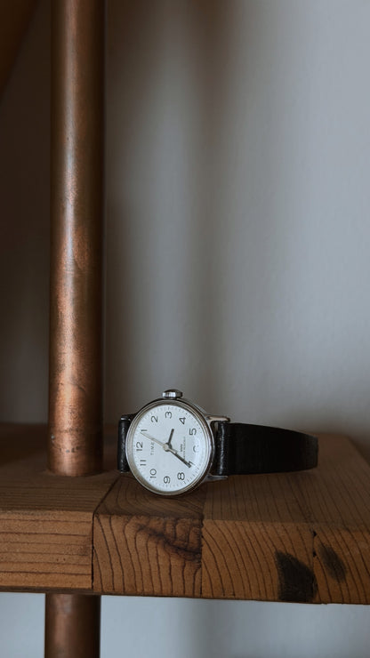 Vintage Timex Leather Band Watch