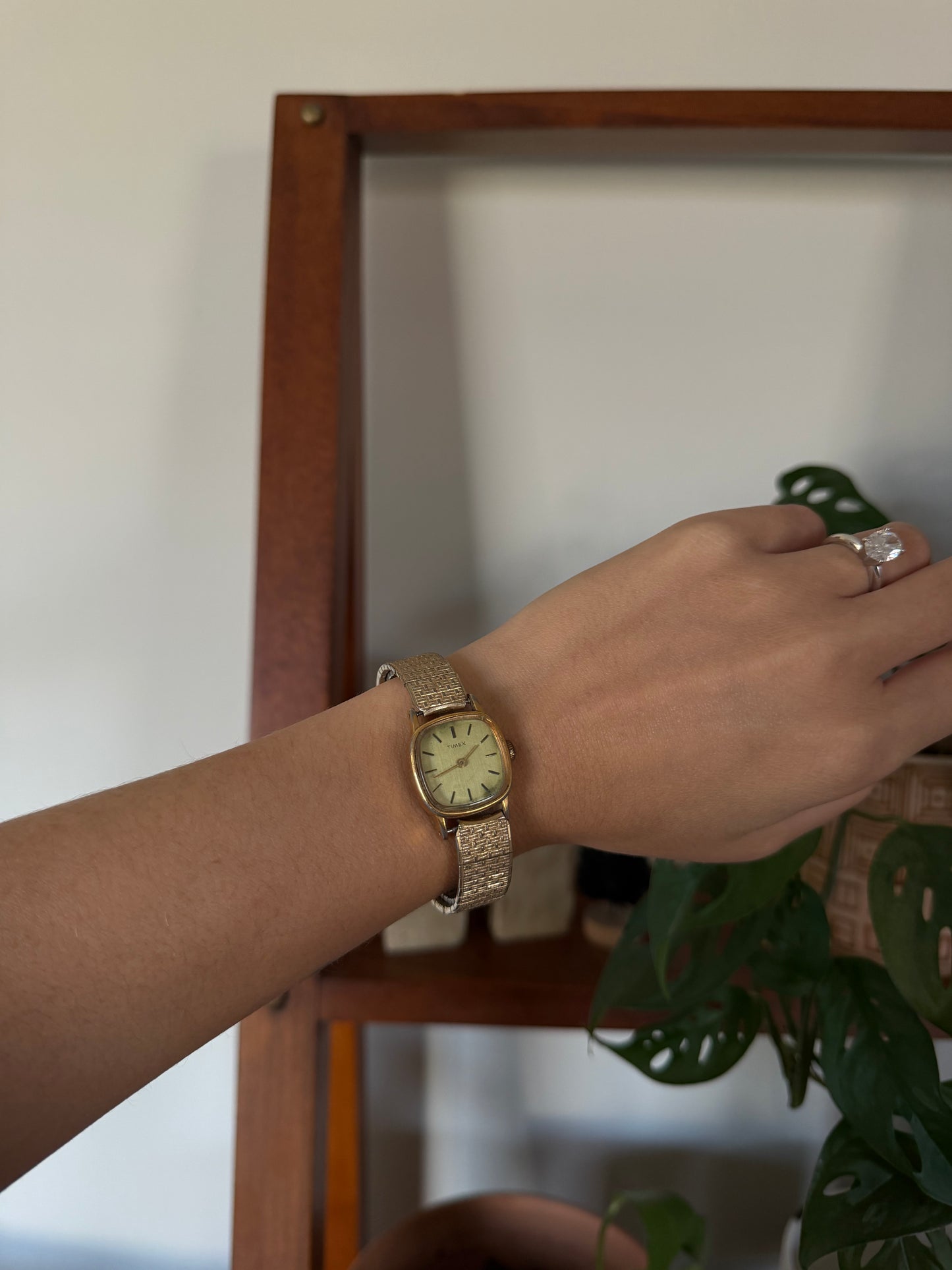 009 Vintage Timex Gold-Tone Watch (Not Working)