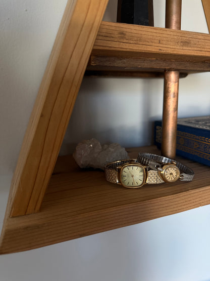 009 Vintage Timex Gold-Tone Watch (Not Working)