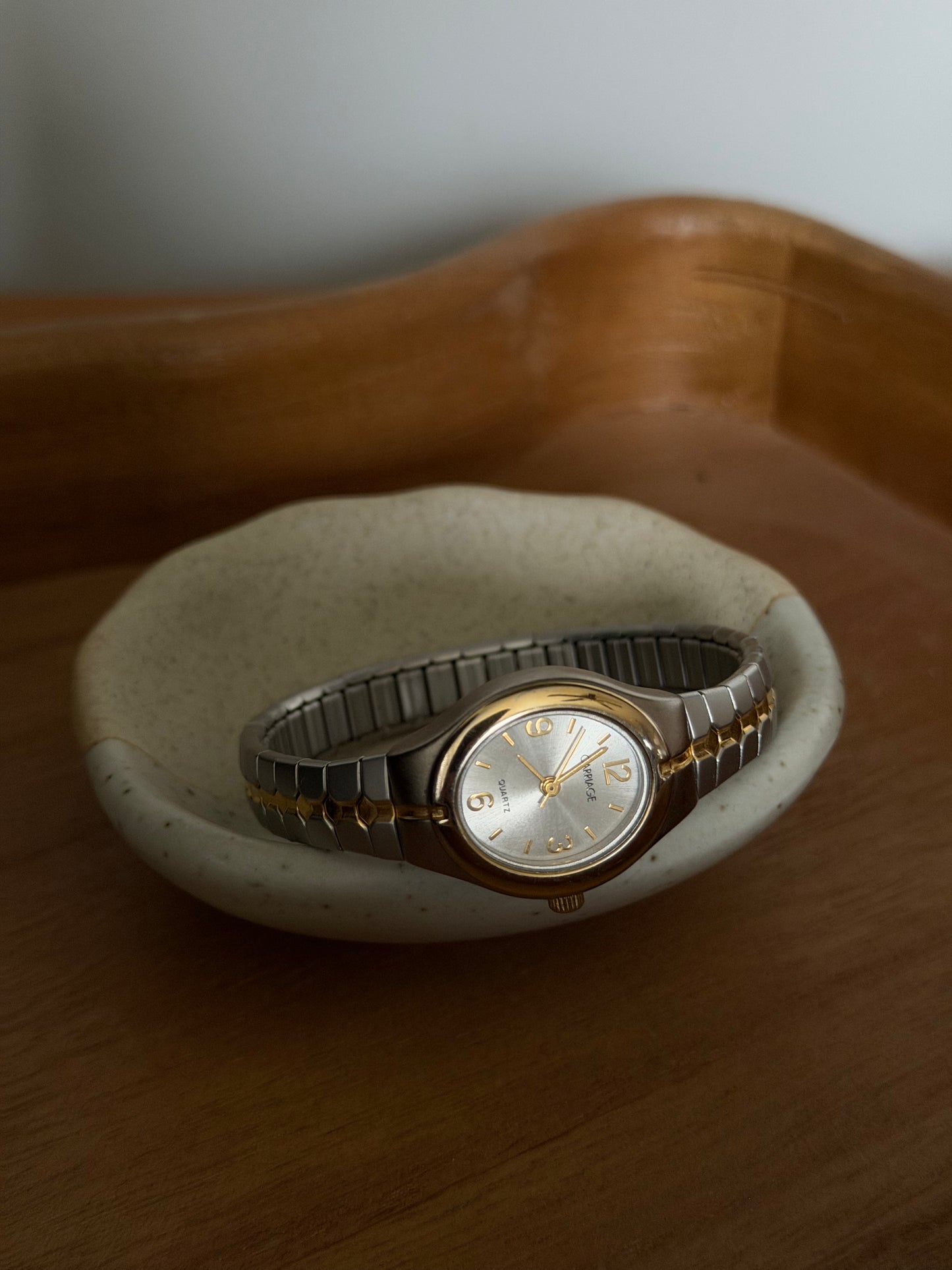 003 Carriage by Timex Two-Tone Stretch Watch