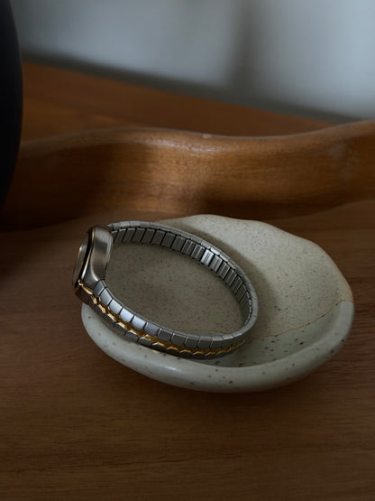 003 Carriage by Timex Two-Tone Stretch Watch