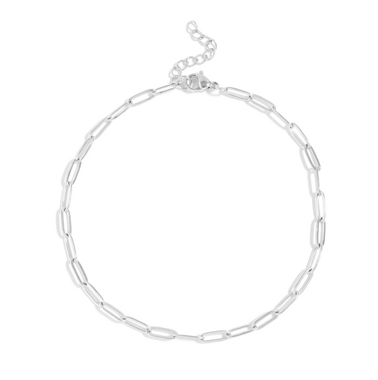 Custom Charm Anklet - Silver