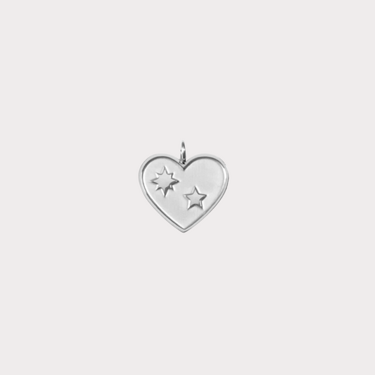 Heart with Stars Charm