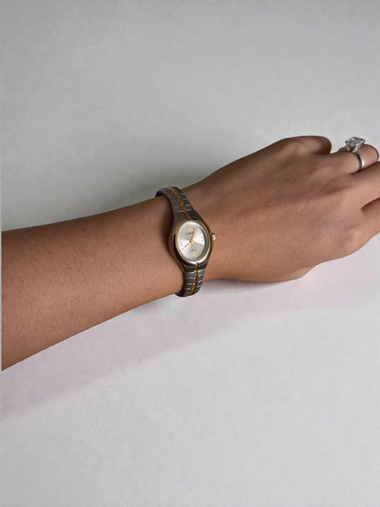 003 Carriage by Timex Two-Tone Stretch Watch